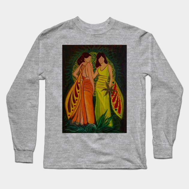 Gemini Fairies of the Zodiac Long Sleeve T-Shirt by yousufi